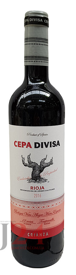 Вино красное Сепа Дивиса Крианса 2016, Риоха Д.О.Ка Cepa Divisa Crianza Rioja D.O.Ca