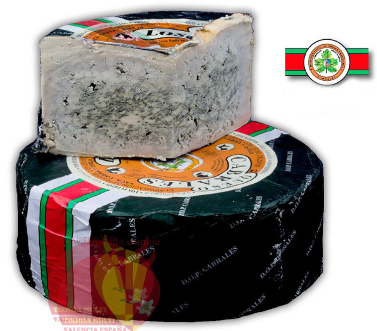 Сыр голубой Кабралес, 1/2 - 1,2-1,3 кг aprox. Queso Cabrales D.O.P.