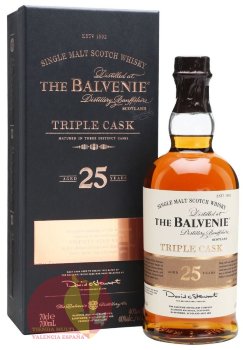  Виски Балвени Трипл Каск 25 лет, 0,7л, 40% Whisky Balvenie Triple Cask 25 y.o. 70 cl Шотландия 