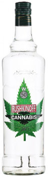 Водка Рушкинофф Каннабис 1л  Vodka Rushkinoff Cannabis 