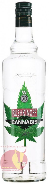 Водка Рушкинофф Каннабис 1л  Vodka Rushkinoff Cannabis