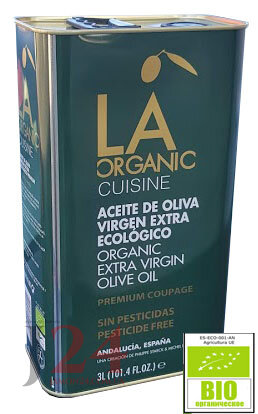 Оливковое масло 3л. ЛА для кулинарии премиум купаж. Органик Экстра Вирхен