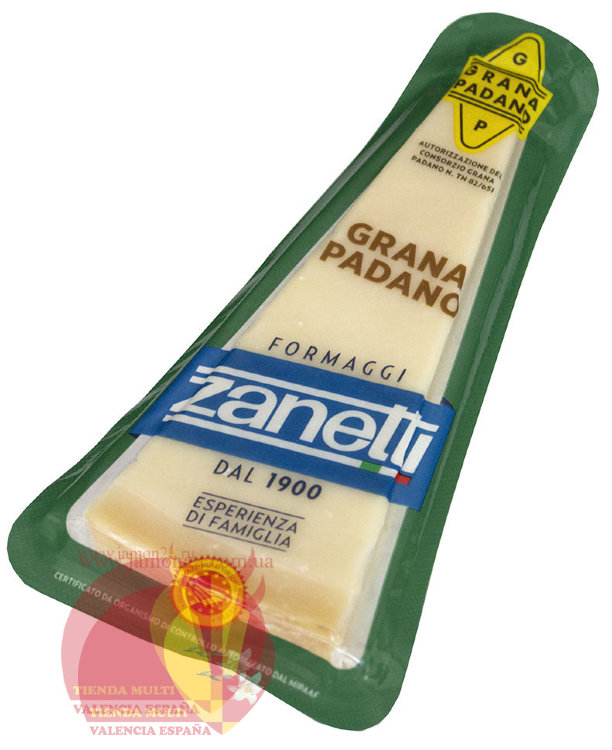 Сыр грано падано, 32%, 230 гр. Дзанетти, вакуум