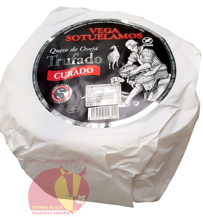 Сыр с трюфелем выдержаный 3,2-3,4 кг Вега Сотэламос, из овечьего молока