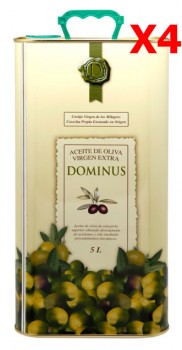 Оливкова олія 4х5л, Домінус Сімейний Резерв. Екстра Вірхен D.O.P. Sierra Magina Інтенсивна фруктовість зелених оливок з ароматичними нотами томату, свіжоскошеної трави та оливкового листя.