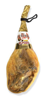 Хамон Серрано Эль Посо Ресерва Селексьон, 8 кг aprox 16+ месяцев  Jamón serrano de Granada  
Происхождение: Гранада 
Выдержка: 10+ месяцев 
Вес: 6,5-7 кг aprox.