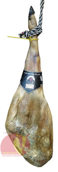 Хамон Иберико Бейота Прадо Бейо 8,5-9 кг aprox. 40+ мес Jamón ibérico Bellota 
Ibéricos Blázquez Guijuelo
Марка: Prado Bello
Происхождение: Гихуэло (Саламанка)
Выдержка: 36+ месяцев 
Вес: 8,5-9 кг aprox.