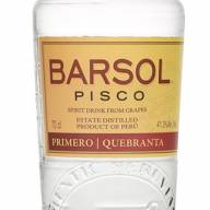 Перу. 41,3%, Pisco Barsol 0,7 Барсоль Кэбранта Писко Quebranta л