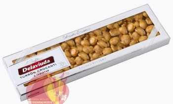 Туррон миндальный 70% хрустящий с карамелью, Делавьюда. 250 гр Туррон категории Гурме