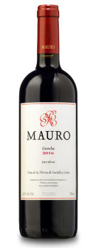 Вино красное Мауро Крианса 2014, Кастилья и Леон В.Т. Mauro Crianza V.T. Castilla-Leon V.T. Castilla-Leon, Сорт винограда: Темпранильо (90%), Сира (10%)