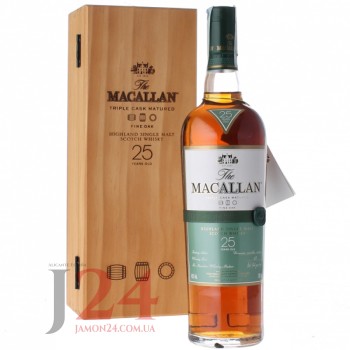  Виски Макаллан Трипл Каск 25 лет, 0,7л, 43% Whisky The Macallan 25 Years Old Fine Oak Triple Cask Matured Шотландия 