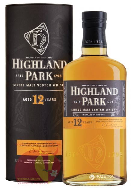  Виски Хайленд Парк 12 лет, Whisky Highland Park 0.7 л 40% Шотландия