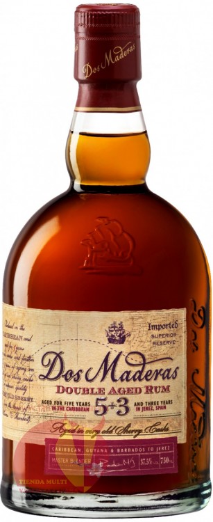Ром Дос Мадерас 8 лет 0,7л, 37,5% Rum Dos Maderas 8 y.o. 70cl Испания