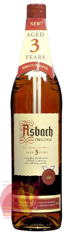 Бренди  Асбах 3 года. 0,7 cl Brandy Asbach Original 3 Year Old