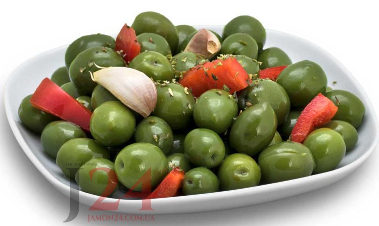 Оливки зелені чупадедос, 980(600св) гр, мариновані 
