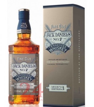 Віскі Джек Деніелс Nº7 Легасі 3, 0,7 л. 43% Whisky Jack Daniel&#039;s Old Nº7 Legacy Edition 3 
