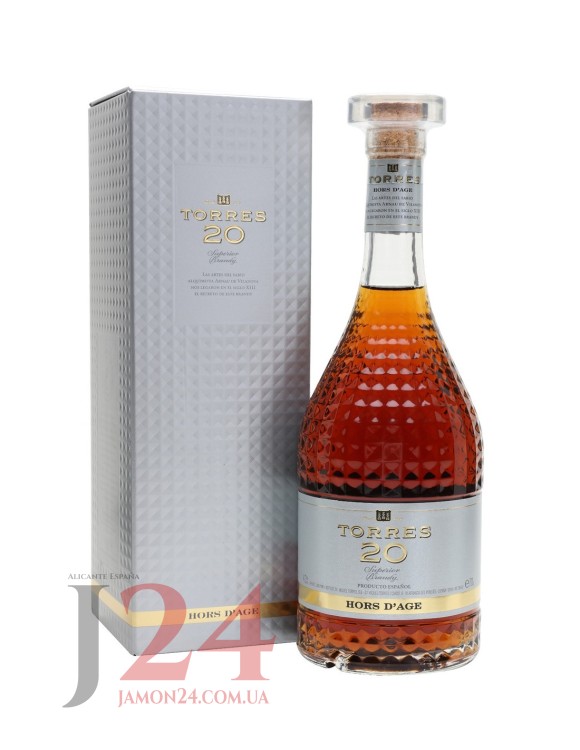 Бренди де Херес Торрес 20 років  0,7 л Brandy Torres 20 Hors D'age