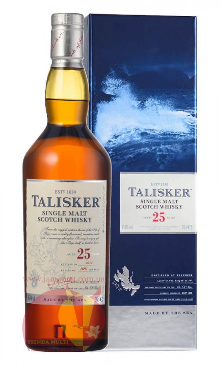  Виски Талискер 25 лет 0,7л, 45,8% Whisky Talisker 25 y.o. 70 cl Шотландия