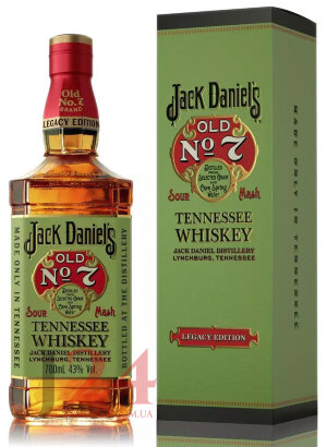 Виски Джек Дэниэлс Nº7 Легаси, 0,7 л. 43% Whisky Jack Daniel's Old Nº7 Legacy Edition