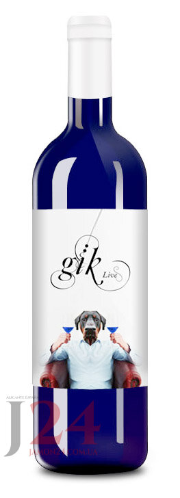Вино асуль Gïk Live, голубое вино