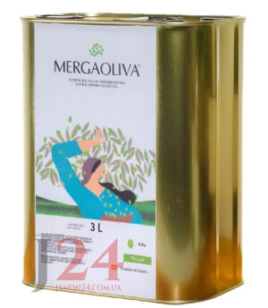 Оливковое масло Мерга Экстра Вирхен 3 л  из зеленых оливок Пикуаль