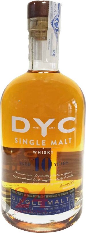  Виски Дик Сингл Молт Ресерв 10 лет 0,7л, 40% Whisky DYC Single Malt Reserve 10 y.o. 70cl Испания