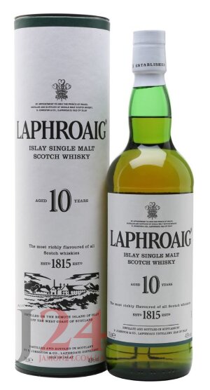  Виски Лафройг 10 лет, 1л, 40% Whisky Laphroaig 10 y.o. Шотландия