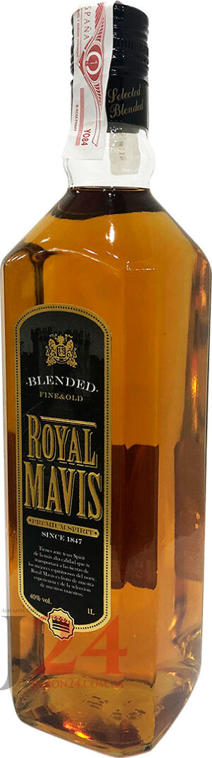  Виски Роял Мевис Файн Голд Блендед 1л, 40% Whisky Royal Mavis Fine Gold Blended 1L Испания