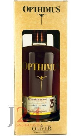 Ром Оптимус 25 лет, 0,7л, 38% Rum Opthimus 25 y.o. 70cl Доминикана