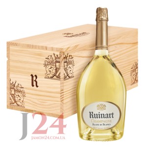 Шампанское Рюинар Блан де Блан Иеровоам, 3 л  WA92/100 Ruinart Blanc de Blancs Double Magnum